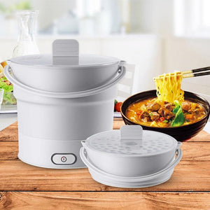 Folding Electric Skillet Kettle Heated