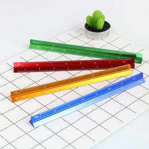 triangular scale ruler