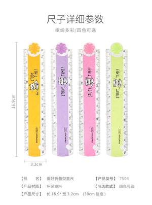 Time Color Folding Ruler