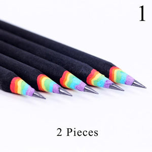 Open image in slideshow, Cute Rainbow Wooden Pencils
